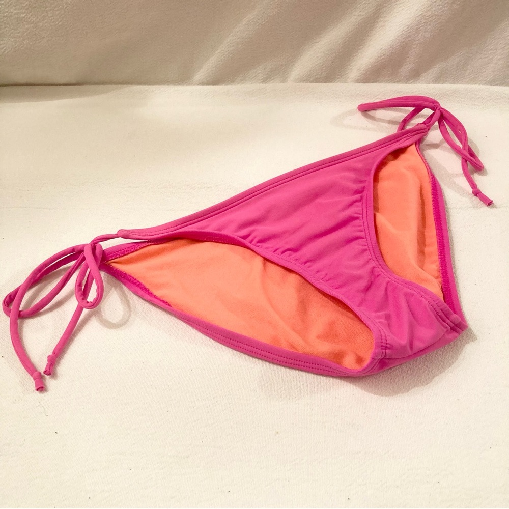 Athleta Pink Tie Bikini Bottoms S